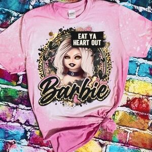 NWT Barbie EAT YA HEART OUT Zombie Tee
